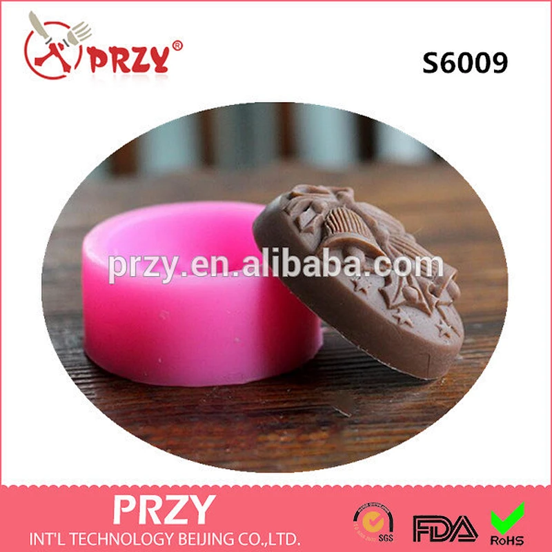 S6009 Christmas bell silicone decorative soap mold chocolate mold