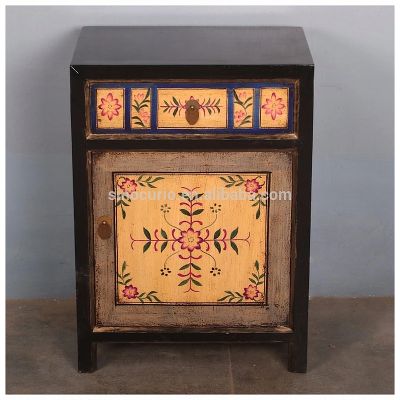 wholesale furniture china chinese antique furniture painted nightstand