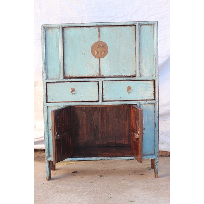 Chinese antique Reclaimed Wood Kitchen Furniture Kitchen Cupboards furniture chinese sideboard blue