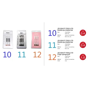 Wholesale beauty tools custom makeup brushes double head eyeshadow brush