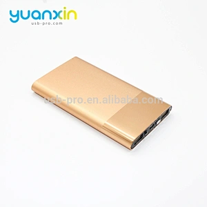 6000mah gold silver gray and red Color Metal Mini Mobile Power Bank