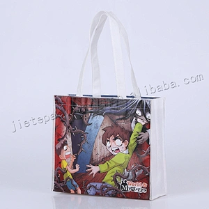 Customized design printing Reusable Bopp Laminated Non Woven Shopping Bag for gift,market