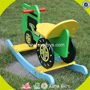 2018 Promotion customized wooden baby rocker for sale W16D002