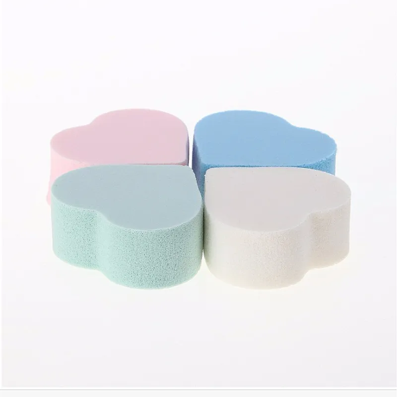 Wholesale heart shape cosmetics sponge puff latex free makeup sponge