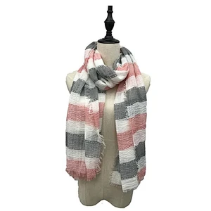 Fashion best selling warm 100% cotton women muslin scarf
