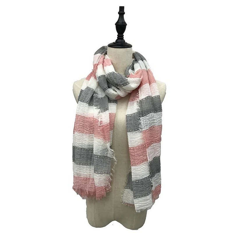 Fashion best selling warm 100% cotton women muslin scarf