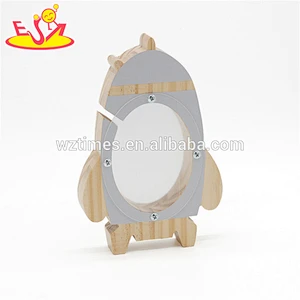 New fashion rocket shape wooden boys money box with customize W02A281
