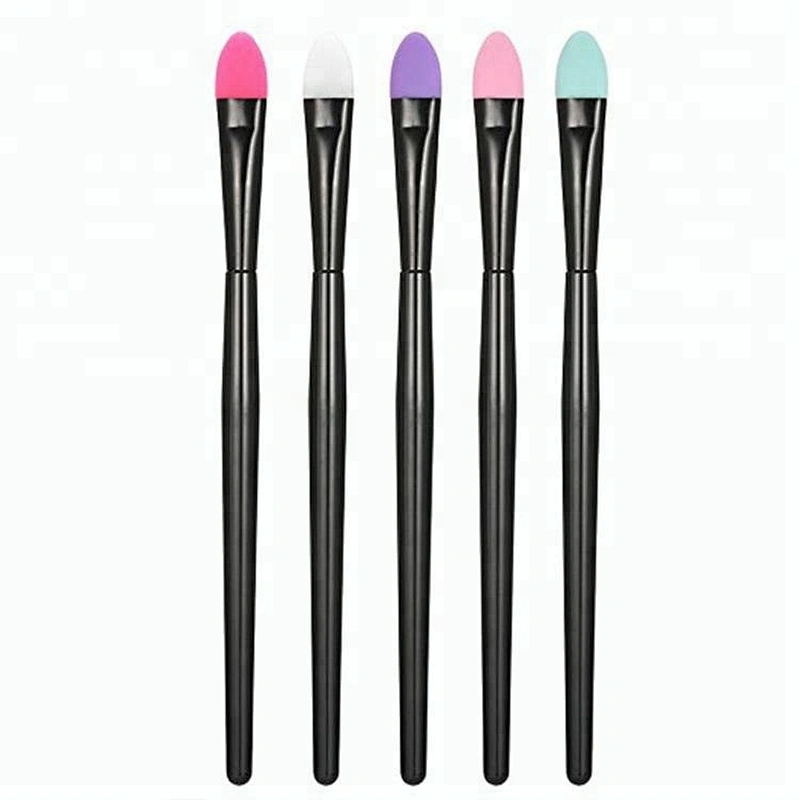 JZG 5pcs Silicone Makeup Brush Set Professional Eyeshadow Brush Kit Facial Cosmetic Tools