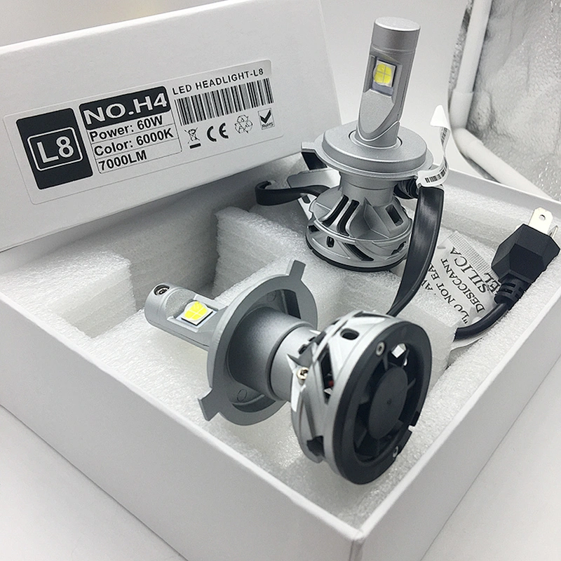 Auto parts L8 7000lm XHP70 headlight h4 led lights for wholesale