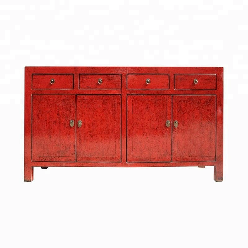 chinese antique reproduction lacquered old storage furniture