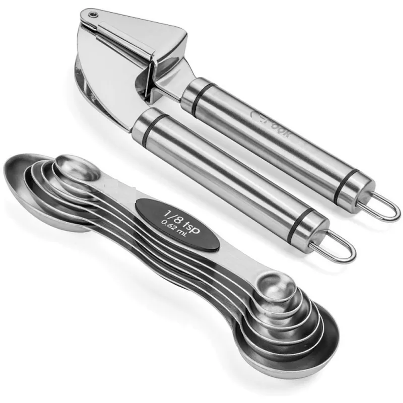 High Quality Professional Garlic Press and Peeler Set