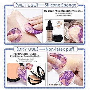 Face egg foundation beauty sponge cosmetic makeup silicone sponge cheap non-latex powder shaped blending konjac puff