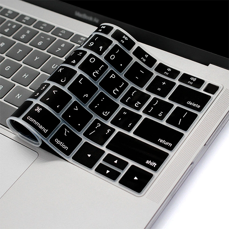 Silicone Arabic Keyboard Protective film keyboard custom keyboard skin For Macbook Air Cover pro 13 cover A1932 English Version