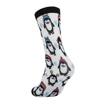 Polyester High Quality Customized Custom Digital Printing Festival Celebrating Christmas Funny Theme MOQ Socks Women