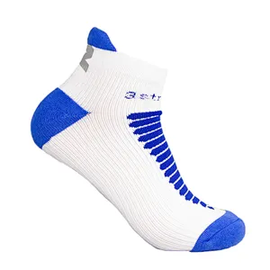 Men's Unisex Nylon Cotton Orange Color Jcquard Free Terry Running Socks