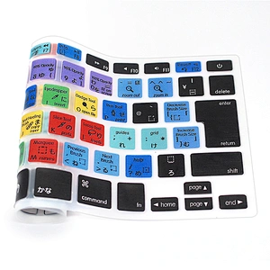 Wholesale Durable Customized PS Functional Silicone Keyboard Skin cover for Mac book Pro 13