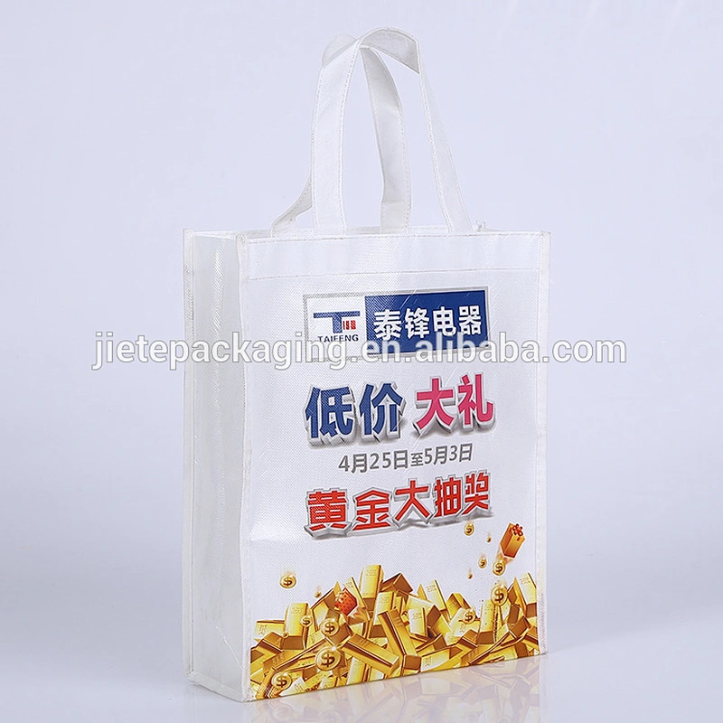 cheap recycled custom printing grocery tote shopping pp non woven bag