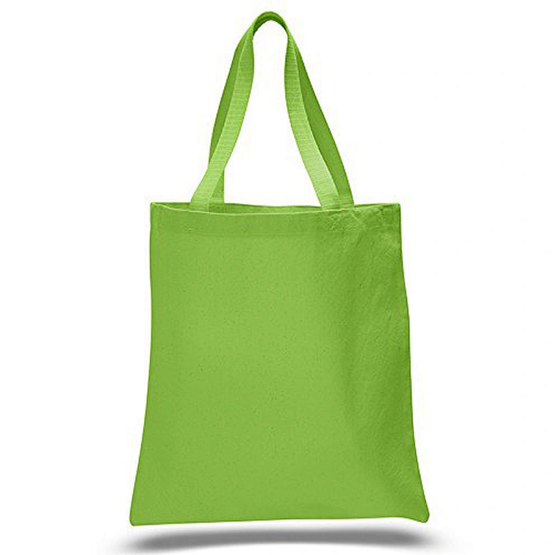 2019 Customise Personalized Natural Cotton Canvas Tote Bag With Outside Pockets