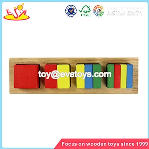 Wholesale new design creative kids wooden magnet jigsaw toy for teaching aid baby W14A091