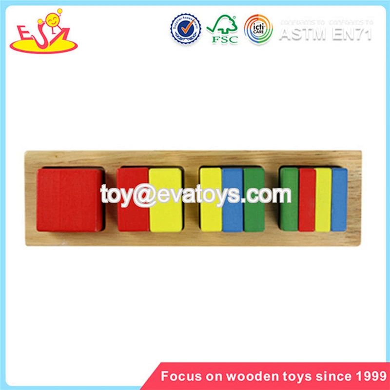 Wholesale new design creative kids wooden magnet jigsaw toy for teaching aid baby W14A091