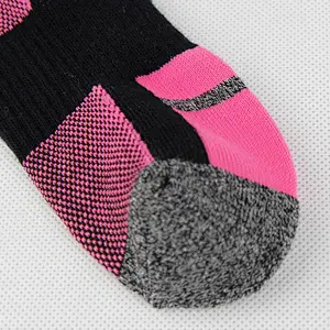 cotton free terry jacquard non slip sport socks
