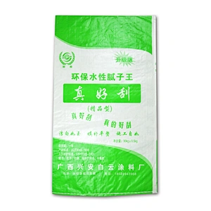 pp woven bags 20kg lamination for packing putty powder
