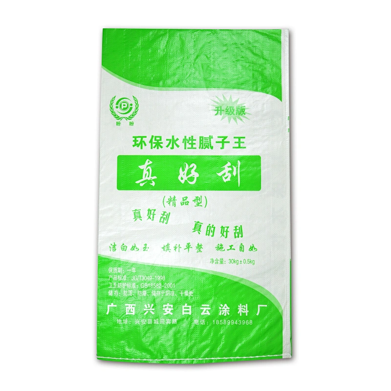 pp woven bags 20kg lamination for packing putty powder