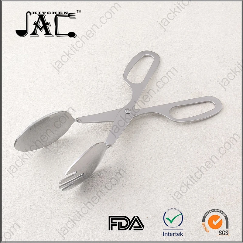 Good Quality Stainless Steel Grade Metal Food Tong for Salad