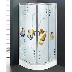 china sanitary ware manufacturer 6mm glass circular shower enclosure