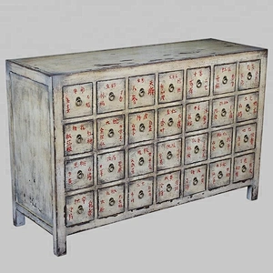 beijing Chinese antique medicine cabinet wood distressed furniture