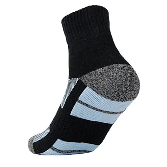 cotton free terry jacquard non slip sport socks