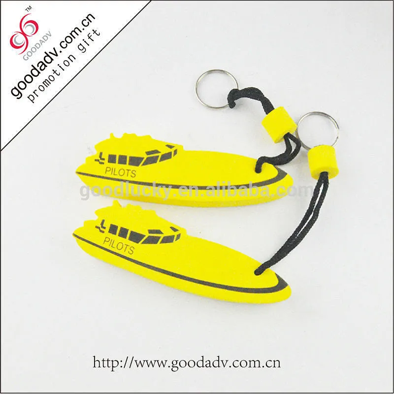 high quality cheap price EVA key chains custom logo/color/shape key fobs
