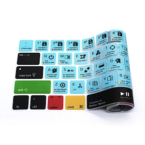 Ali baba Online Shopping Soft davinci Resolve Shortcuts Silicone Keyboard Cover for macbook pro skin For macbook pro touch bar