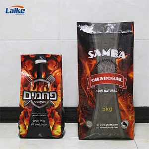 BBQ charcoal bag 5kg 10kg, bopp laminated pp woven charcoal packaging bag