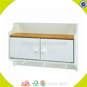 wholesale top quality kids wooden white cabinet superb baby wooden storage W08D025