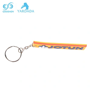 Customized Creative Metal Circle Key Chain,Stylish Plastic Soft PVC Keyring