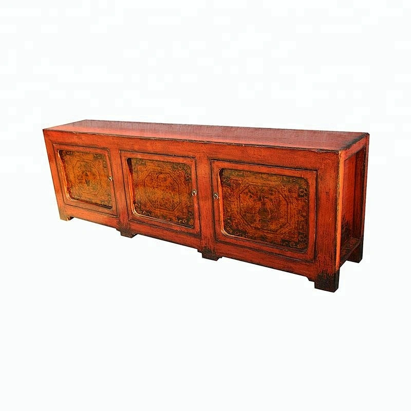 Chinese Antique painted Furniture, Fashionable Luxury Wood Sideboard