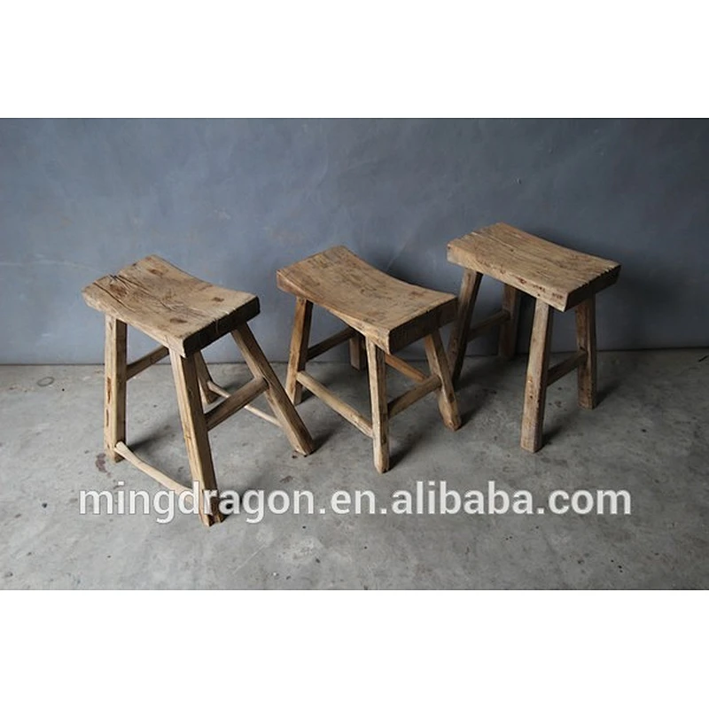 Chinese Antique Shanxi Rustic Natural Stool