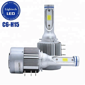 Lightech Wholesale emark led headlight C6 H15 Led Auto Car Lights for vw Golf