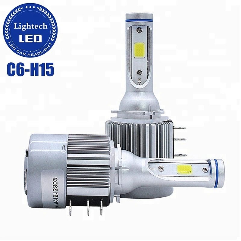 Lightech Wholesale emark led headlight C6 H15 Led Auto Car Lights for vw Golf