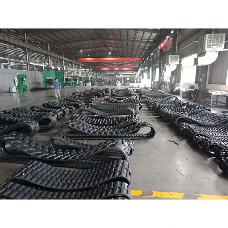 Bulldozer undercarriage parts rubber track shoe assembly