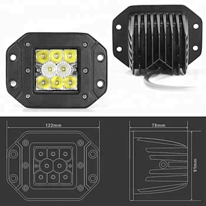 Car offroad accessories 4x4 Flush Mount spot 40W 3Inch LED Cube Light