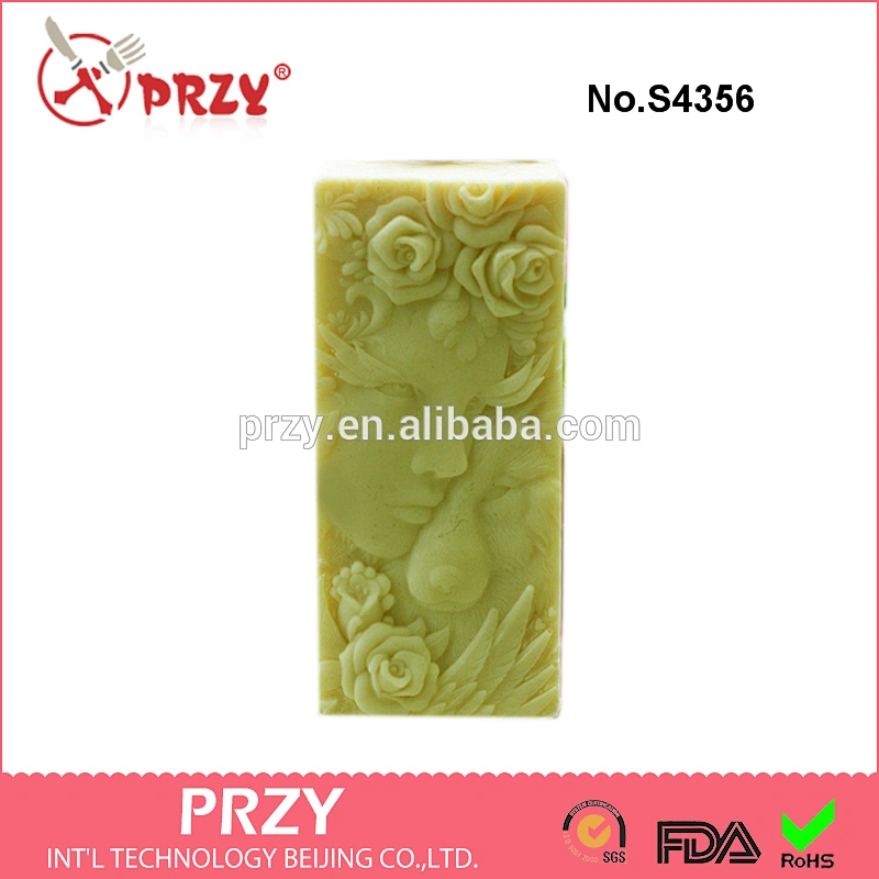 S4356 Beauty and the Beast silicone mold ,soap mold,handmade soap mold