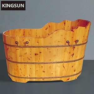 Good Quality Japanese Antique Design Soaker Bathtubs Wooden Bath Barrel