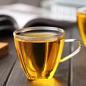 classic style childrens' drinking glass cup in stock small glass tea cups eco-friendly clear glass espresso cups