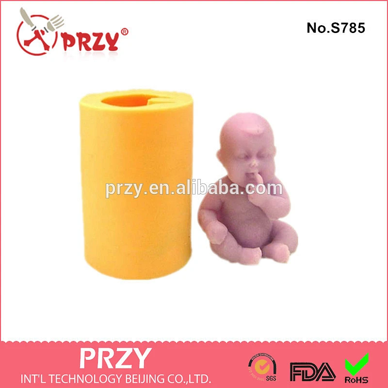 3 d lovely baby to eat hand soap silicone mold