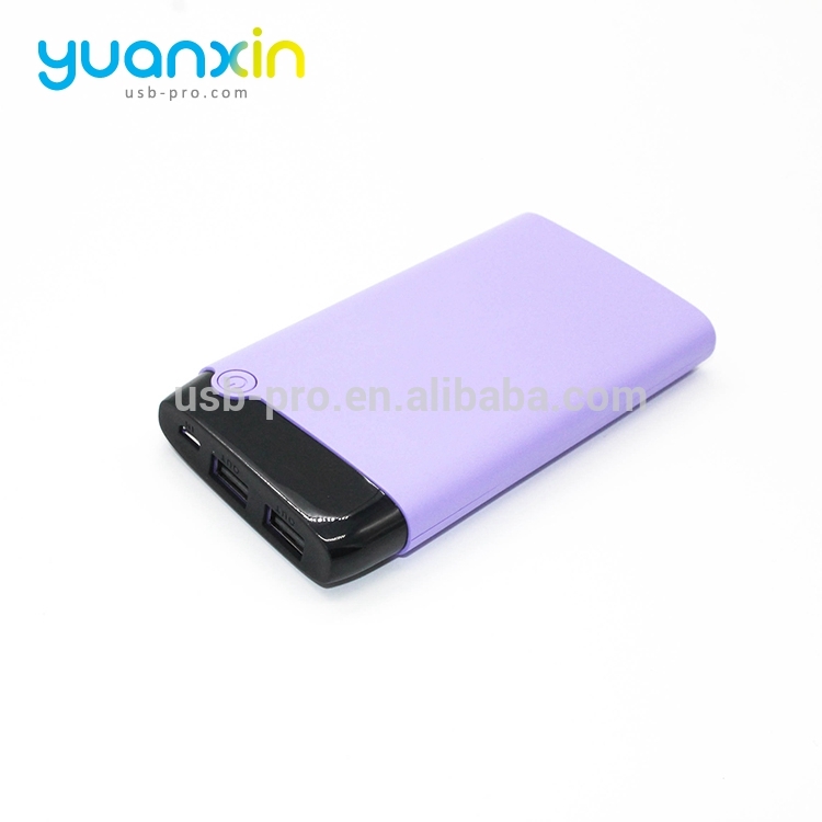 10000mah Digital power display Plastic Platinum gold silver blue and black Color power bank