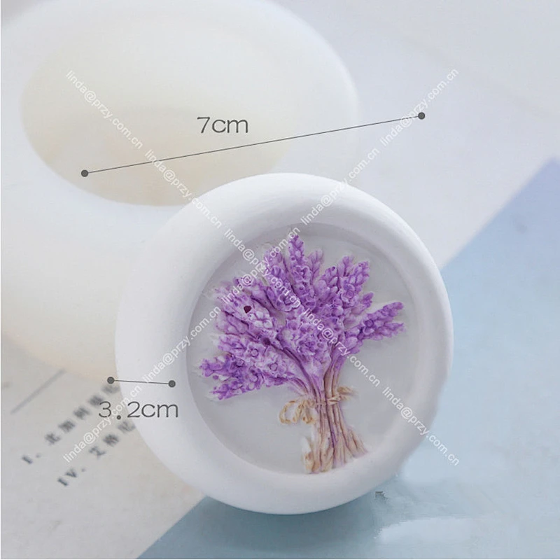 Lavender Soap silicone mould Silica gel candle mold Aroma plaster decoration molds