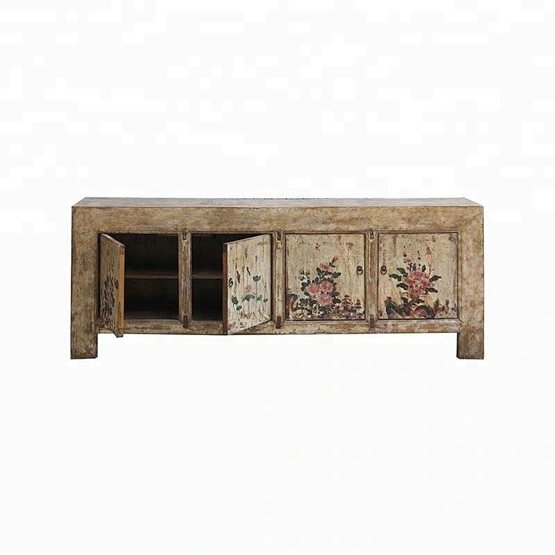 chinese antique rustic distressed lobby storage sideboard furniture