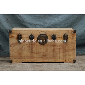 home decoration cheap Chinese antique wooden trunk for storage
